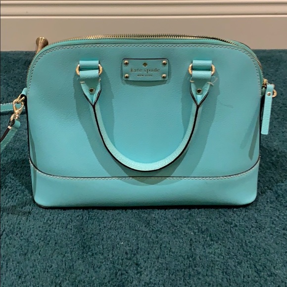 kate spade Handbags - Kate Spade Teal Purse with Crossbody Strap